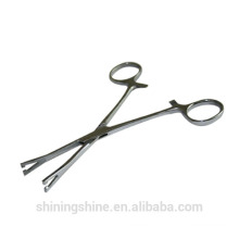 316L chirurgical ss piercing Pennington Forceps Slotted